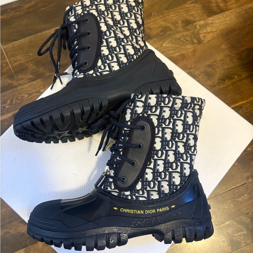 Christian Dior D-Venture Boots Deep Blue